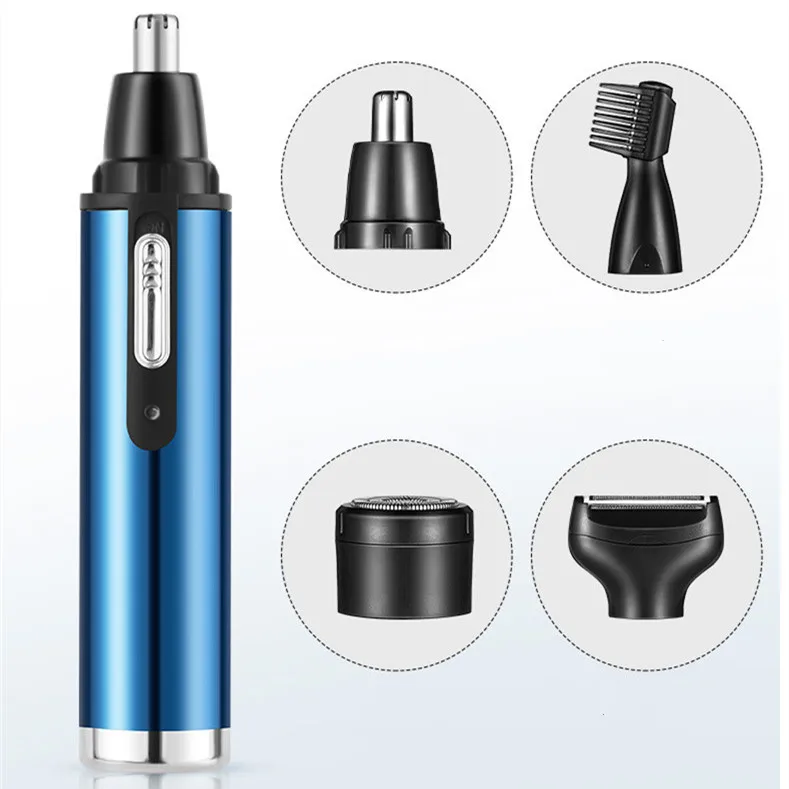 electric 4 in 1 rechargeable ear eyebrow shaver nose hair trimmer for men