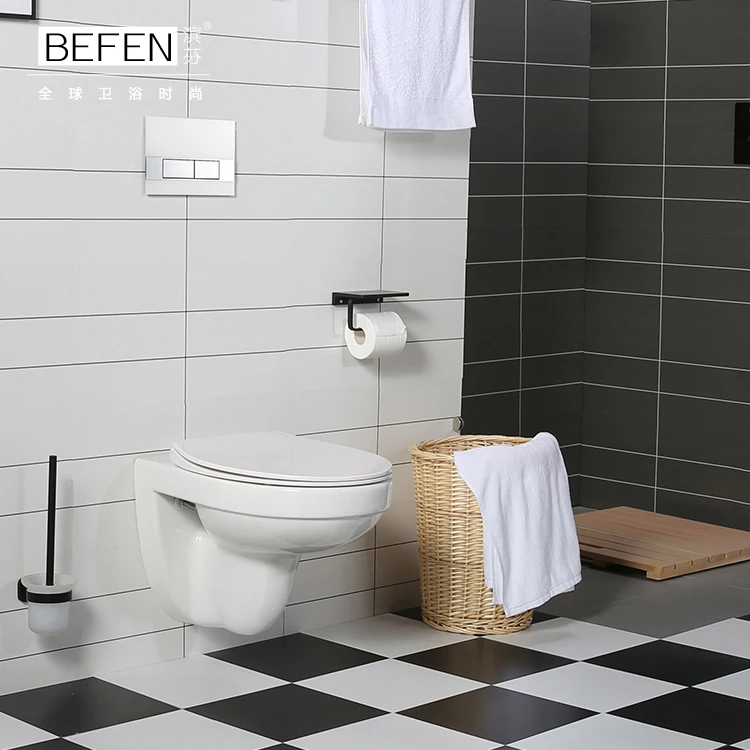 Professional design bathroom wc wall hung toilet rimless and washdown