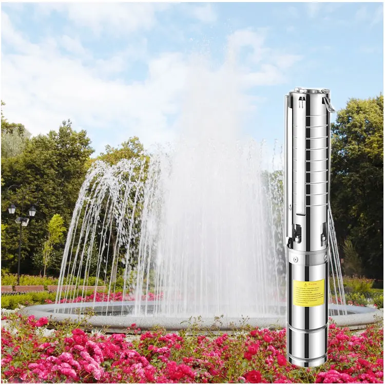 600W Outdoor Floor Fountain with Music & Dancing Single-Stage Stainless Steel Submersible Solar Water Pump DC24V Controller MPPT
