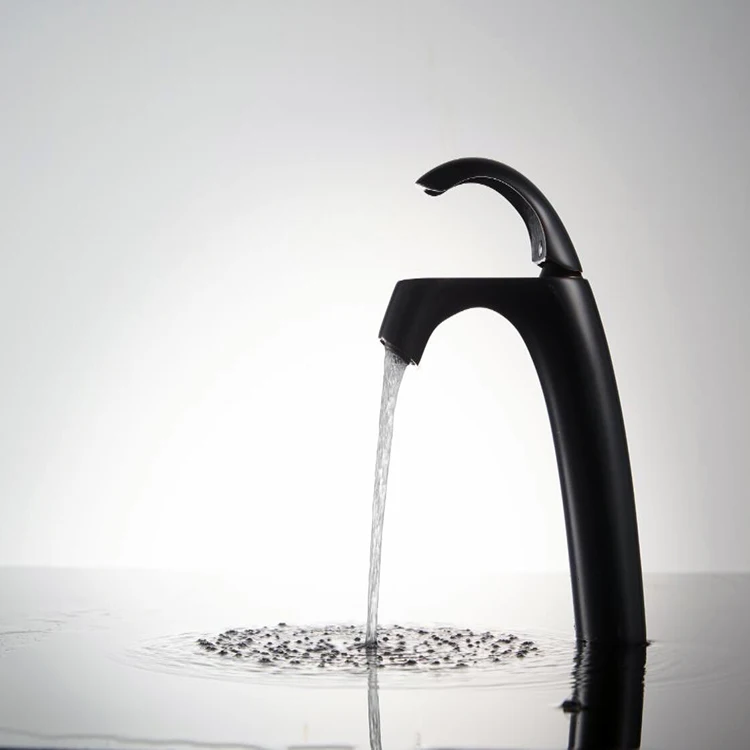 Unique Design Taps Manufacturer Free Standing Black Bathroom Sink Faucet Mixer
