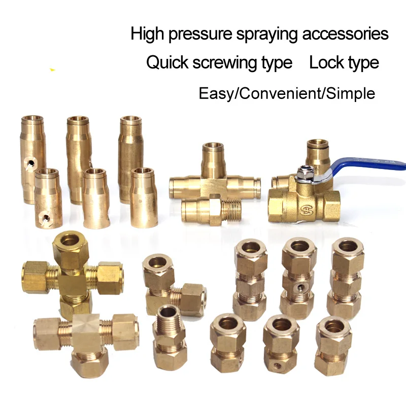 
Factory sales high pressure accessories of spraying quick coupler and quick screwing connector 