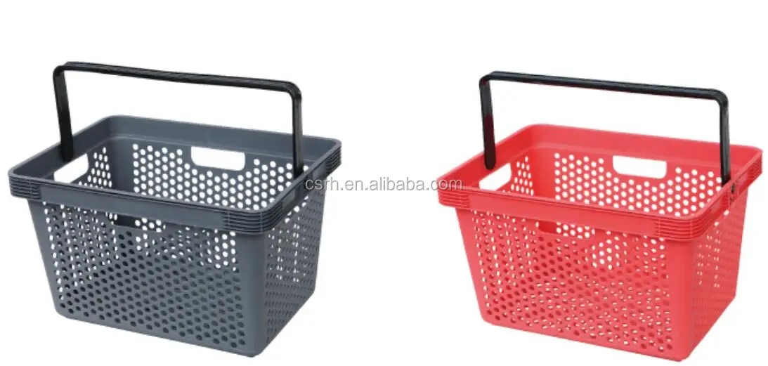 Supermarket Single Handle Plastic Basket