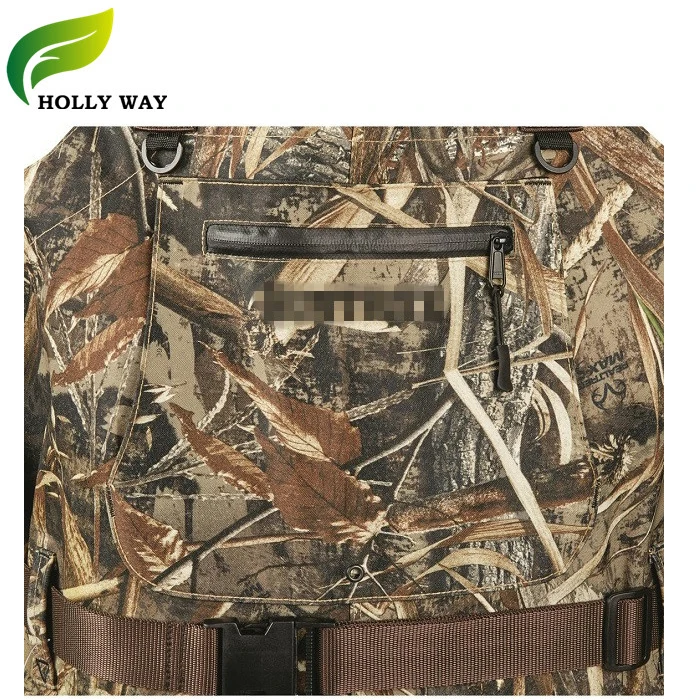 Camo Breathable Rubberboot Waders for Hunting