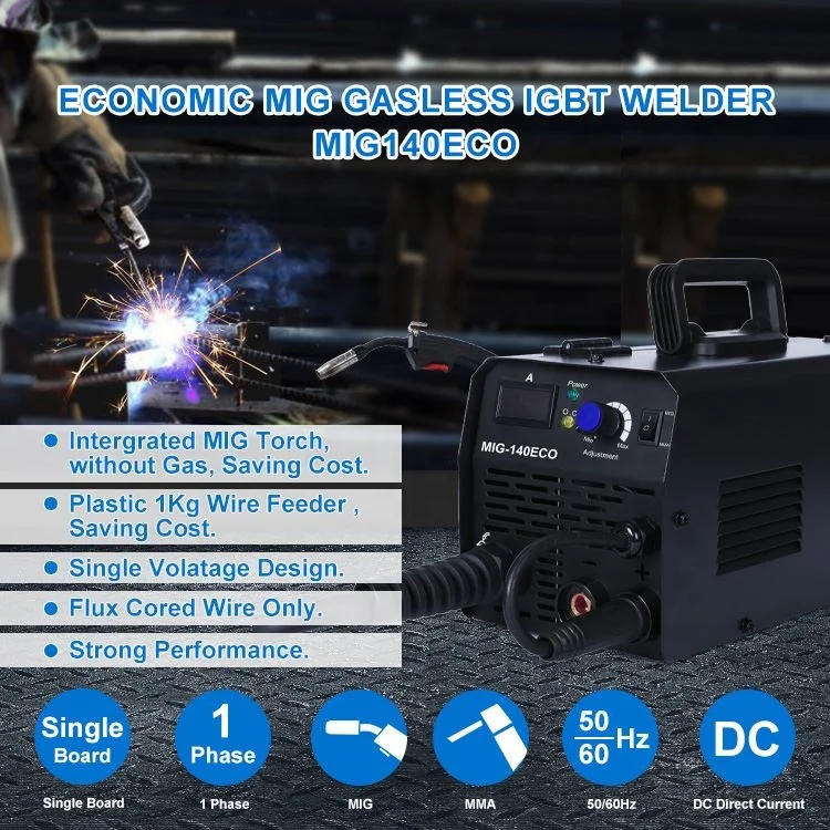 kingnow cheap Light Outside the home user stud mig 120 ECO Inverter portable welder