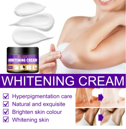 Высококачественный отбеливающий крем с темными коленями и локтями