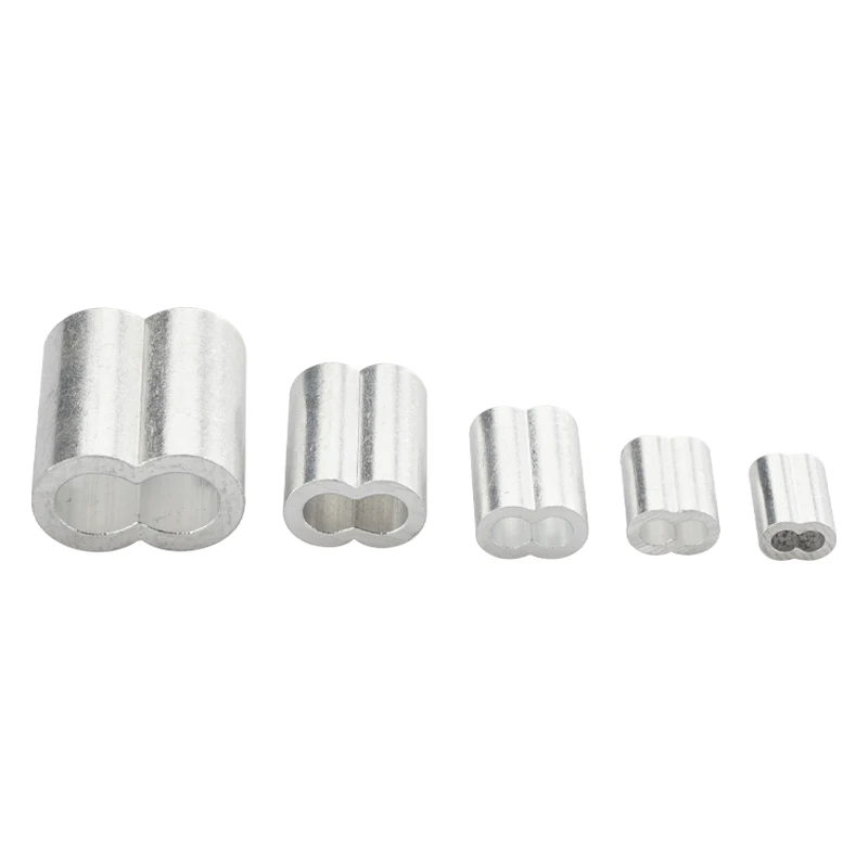 Hot selling Aluminum 8 Shape Sleeve Cable Hose Aluminium Ferrule Aluminum 8 Shape Sleeve for wire rope made in china
