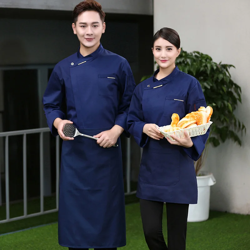 Newly designed chef clothing fashion unisex chef uniforms chef jacket for kitchens and restaurants
