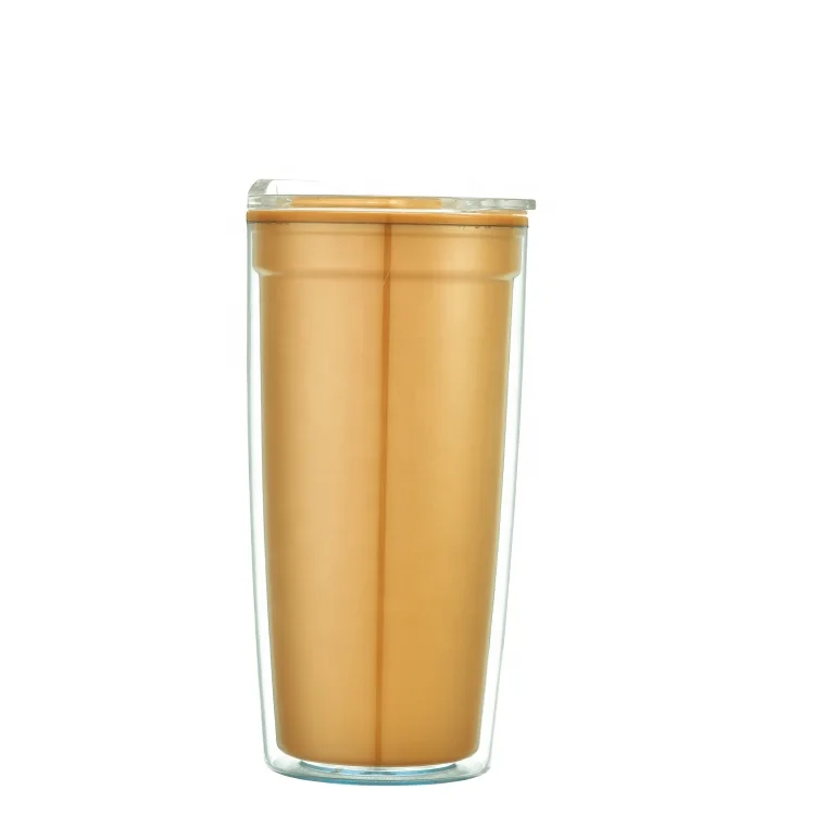  China Factory Leisure Multiple Color Travel Plastic Tumbler Coffe Drinking Water Bottle
