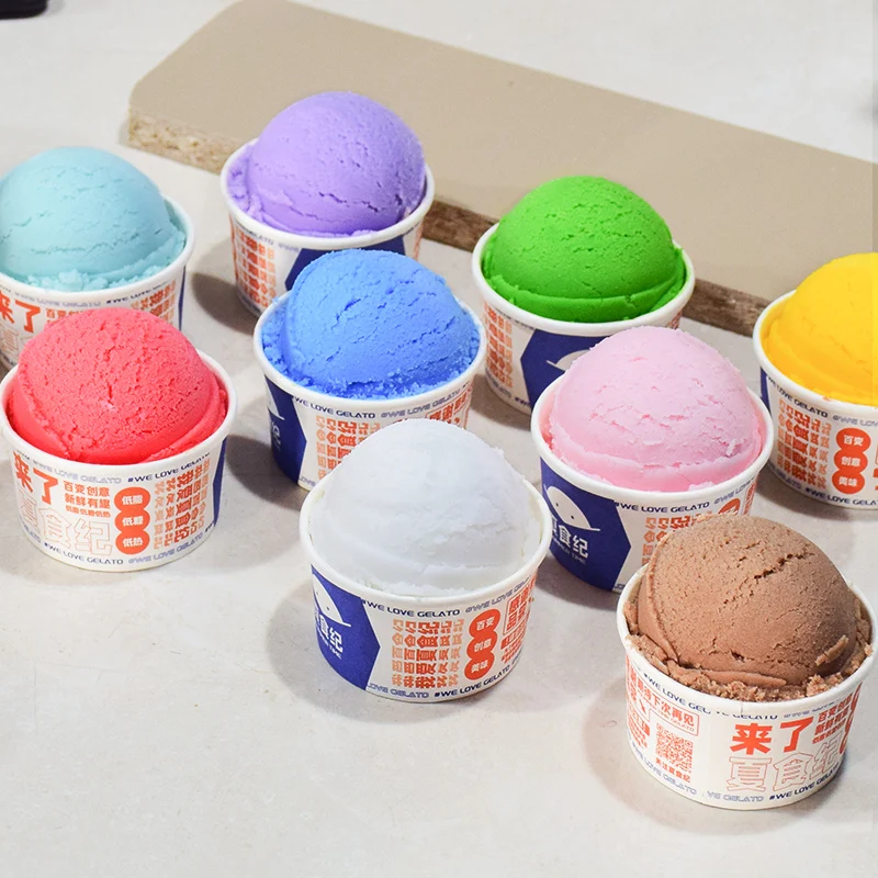 Factory Wholesale Simulation Ice Cream Ball Fake Model Dessert Shop Bar Display 3D Ice Cream Ball DIY