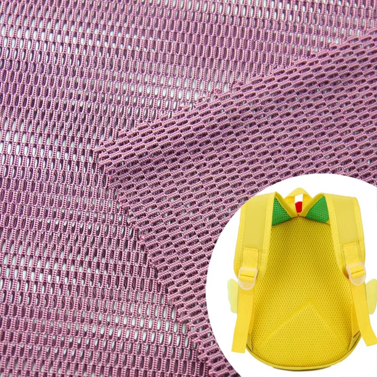 Hollow spandex jacquard mesh fishnet backpack fabric