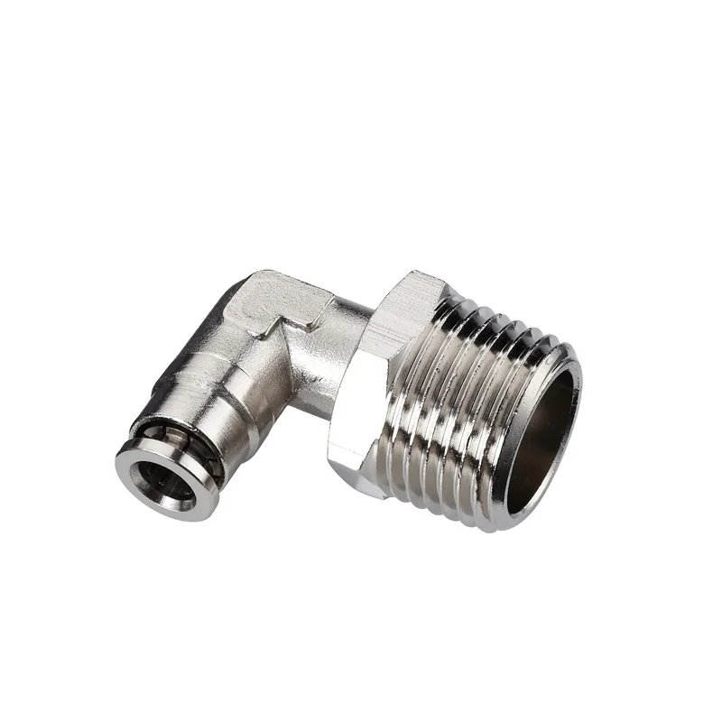 Brass Plastic Push In Pipe Coupling Push To Connect Hose Quick Coupler Air Tube Fittings Pneumatic Fitting 6mm 8mm