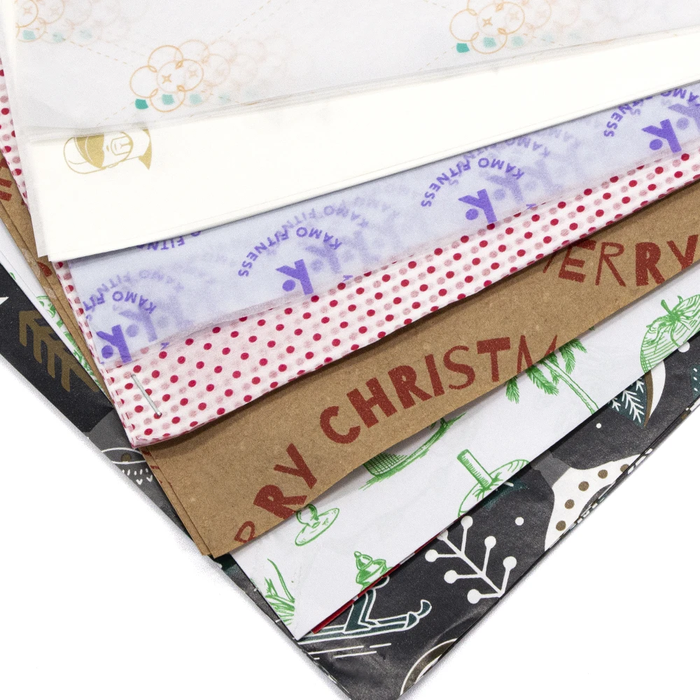 Professional Custom best quality Store design Colored Gold Packaging Shoe Recycled Clothing Garment Printed Tissue Paper