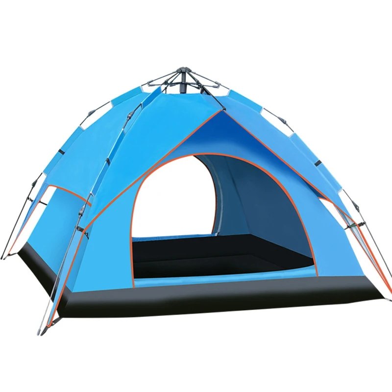 Oak Outfitters Family 3-4 Person House Pop Up Tent Portable Automatic Beach Tent with cover Fast Popup Instant Camp For Outdoor