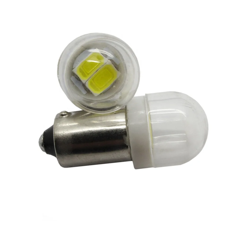Hadt холодный белый штык #47 анти-ореостинг 2 светодиода 5630SMD с прозрачной крышкой ac dc led 6 3 вольт BA9S #44 пинбол