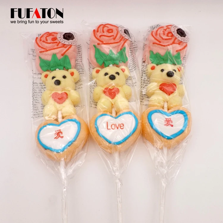 Милый мультяшный анимационный персонаж детский барабан Зефир кебаб леденец