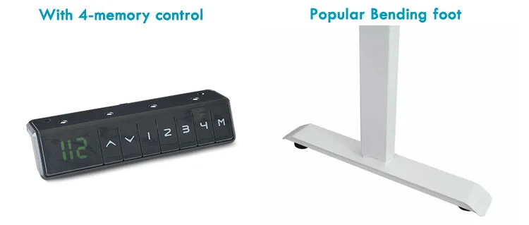 Modern office 3 stage electric desk sit stand adjustable height dual motor electric desk frame