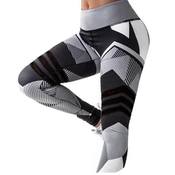 Mesh Patchwork Sexy Women Yoga Pants Slim High Waist Sports Leggings Push up Gym Fitness Elastic Trousers Dropship Print New