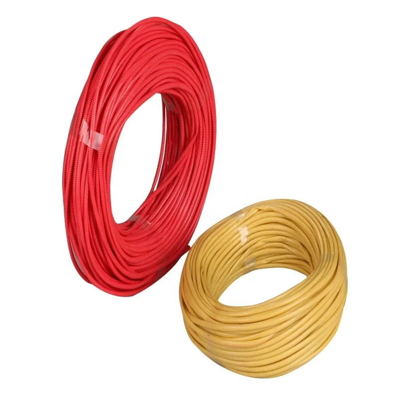 1.5KV Flexible Tear Resistance Silicone Fiberglass Braided Sleeve