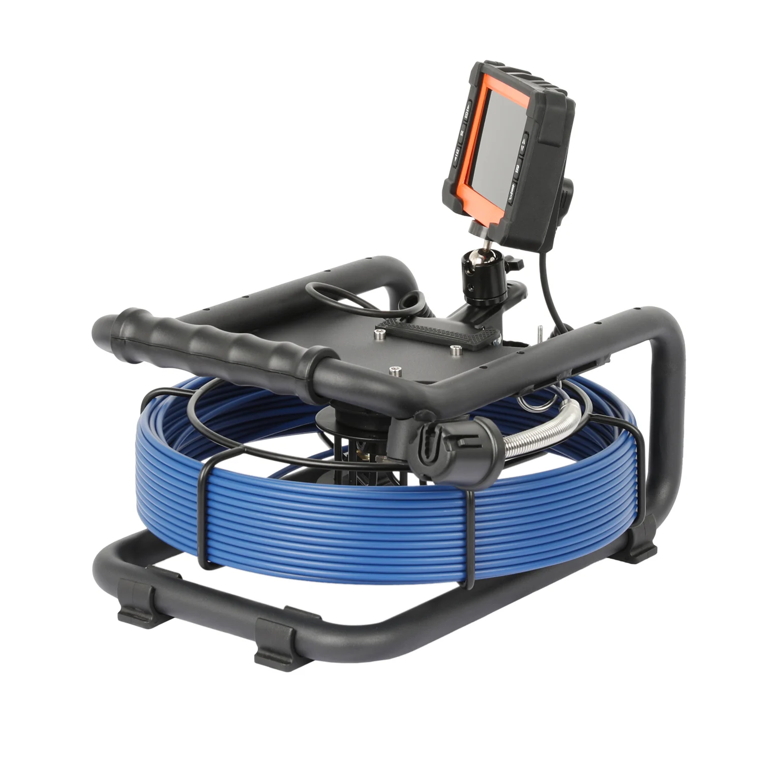 20M drain sewer pipe inspection camera with 12.8MM camera head,512HZ sonde and meter counter