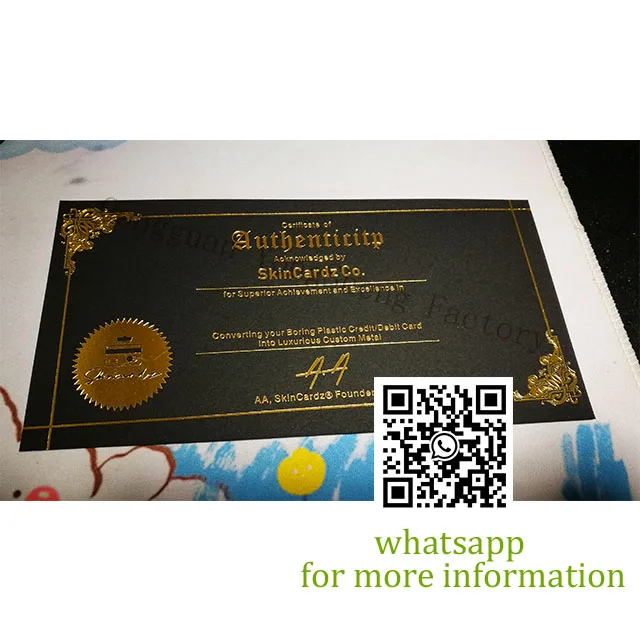 Custom anti-counterfeiting printing security  watermark paper certificate