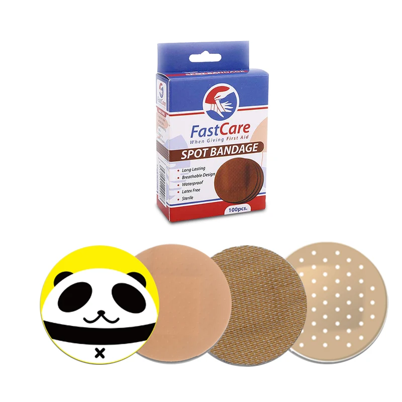 Oem Medical Spot First Aid Bandage Wound Adhesive Plaster Waterproof Band-aid Custom Printed Bandaid