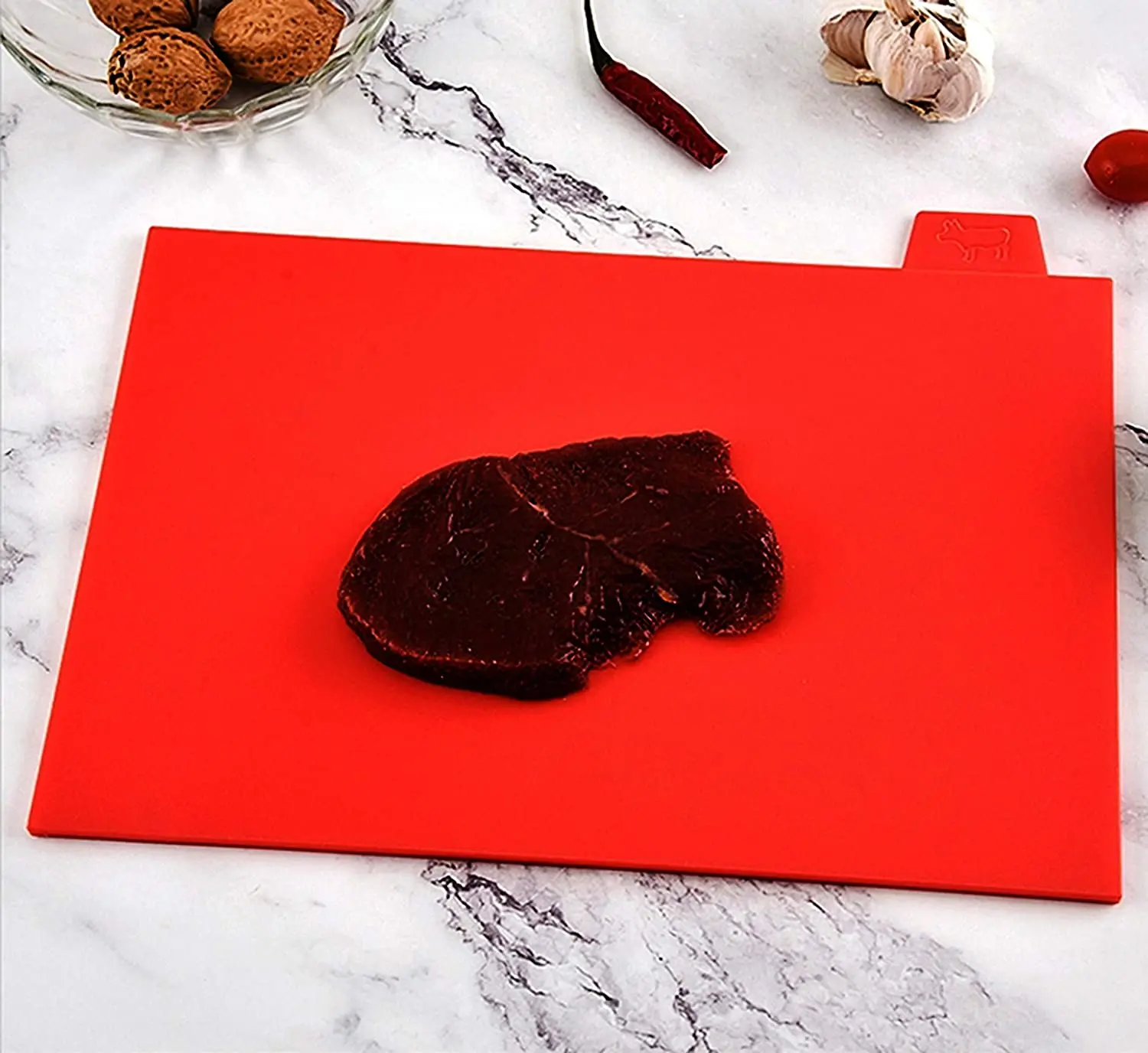  Food Grade Non-slip 4 шт цветные тонкий коврик с крылом подставка пластиковая игральная разделочная доска