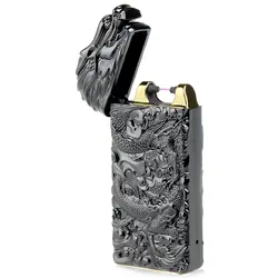 Encendedores Electrico Electric Arc Lighter Ashtray Usb Dragon Lighter