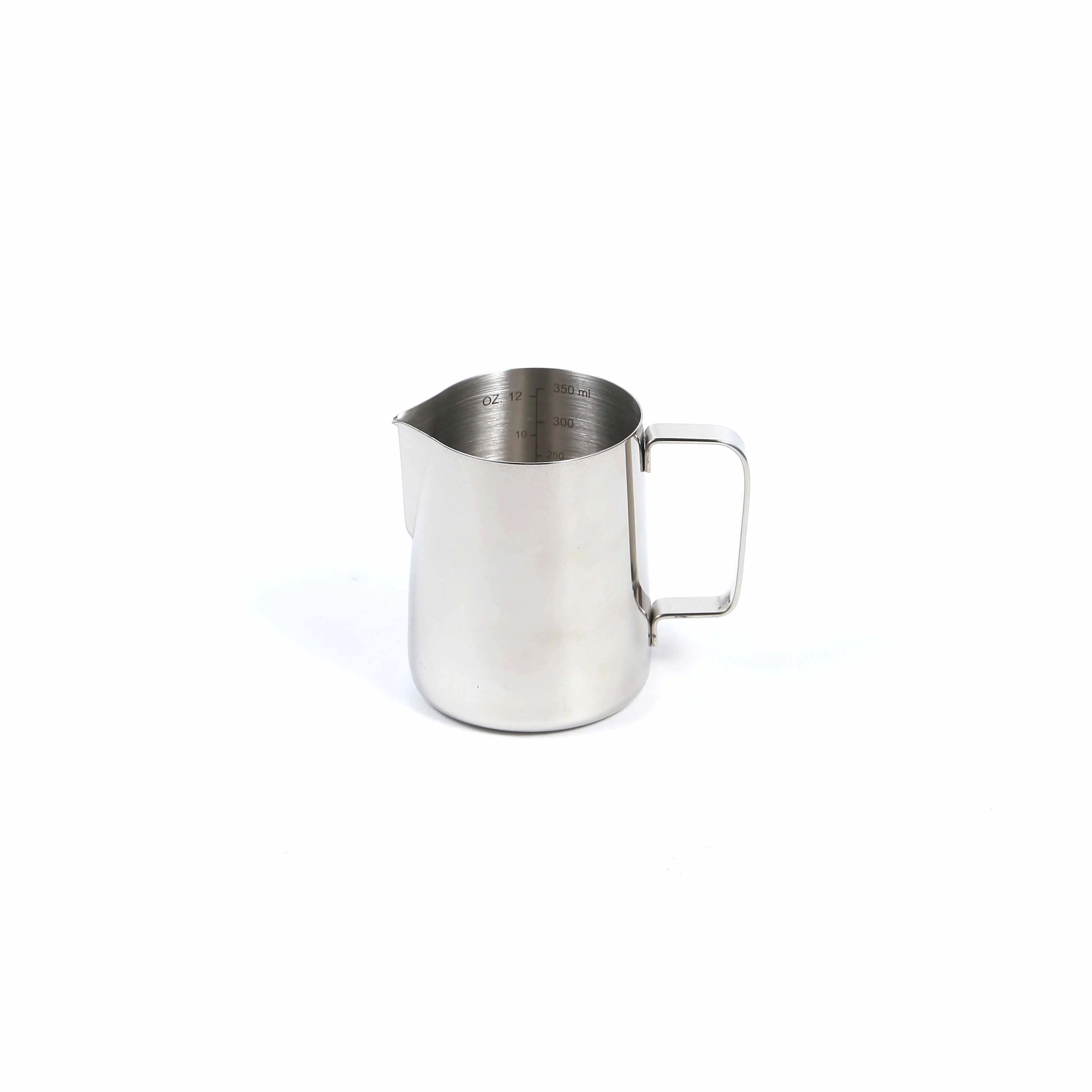 Metal galvanized steel milk pitcher custom made frother pitcher latte art coffee milk jug with handle