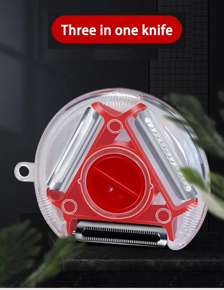 Trio Peeler Set Slicer Stainless Steel Peeler Shredder Julienne Cutter Multi Peel Blade Zesters Grater Kitchen Tool.Z0656-1