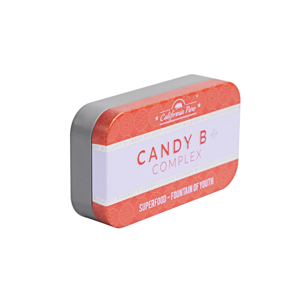 Factory Custom Mint Candy B+ Packaging Tin Box