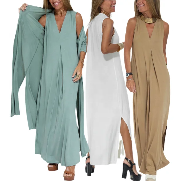 Custom Logo Oem Plain Long Cardigan Coat & Abaya Muslim Casual Sexy Dress Turkish Islamic Women Clothing