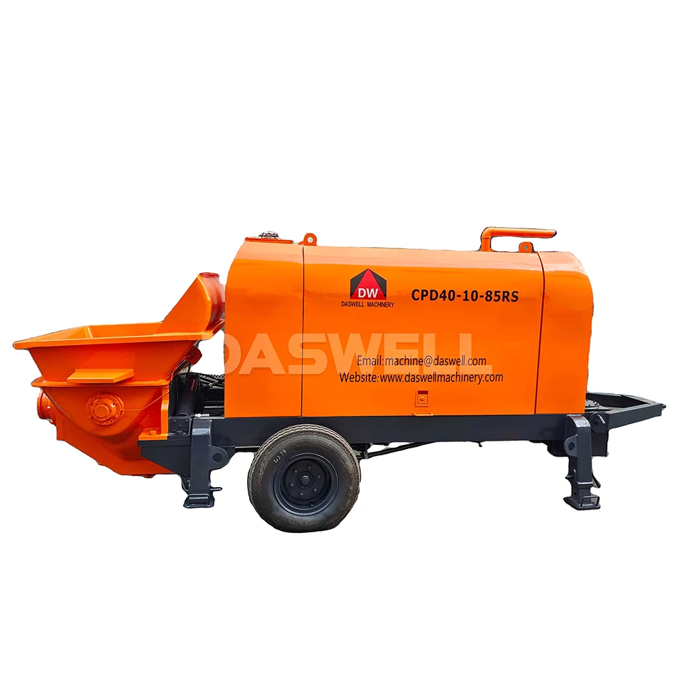 mobile cement mortar pump small diesel portable concrete pump for cement pumping