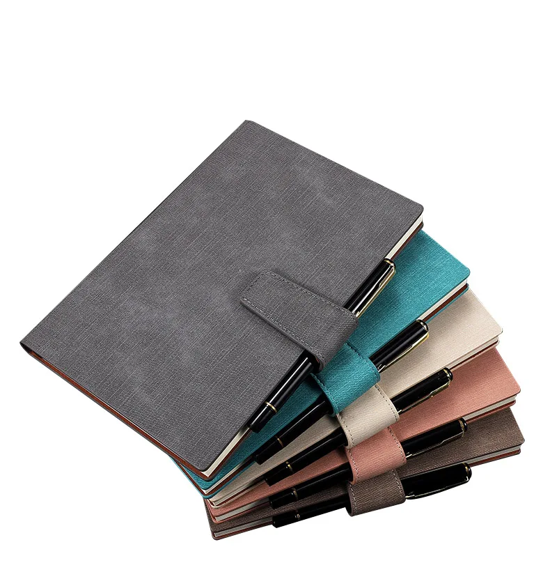 Custom A5  kraft paper notebook with pen eco-friendly notebook journal