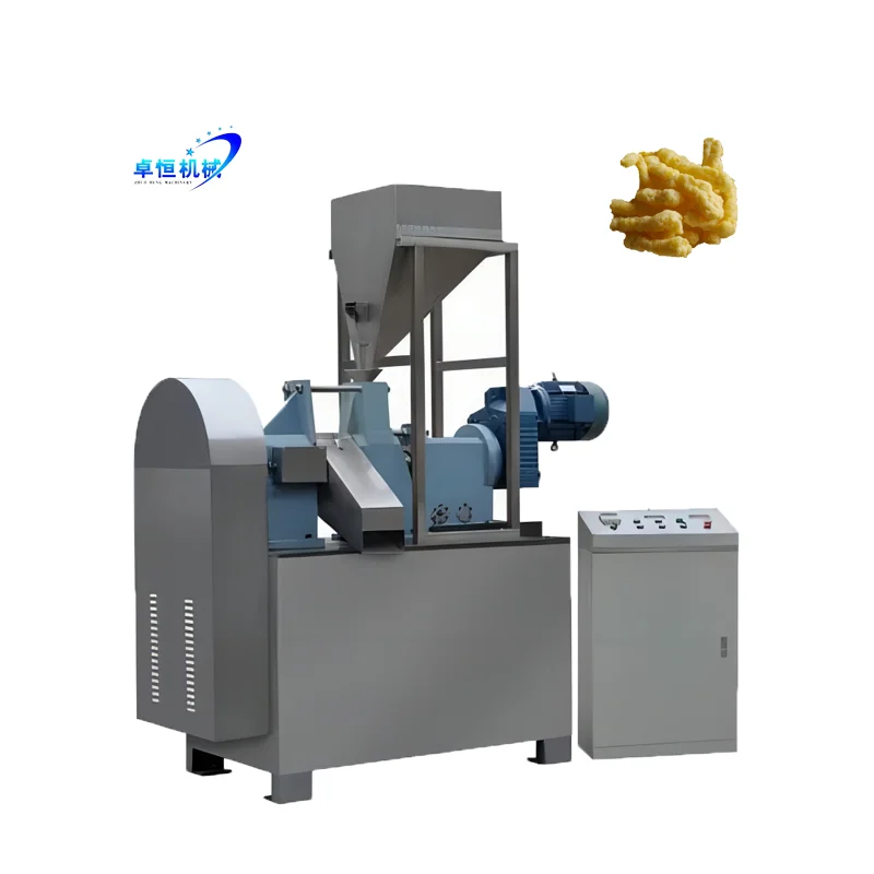 Strength factory 100kg cheetos nik nak fried snack extruder with iso certification