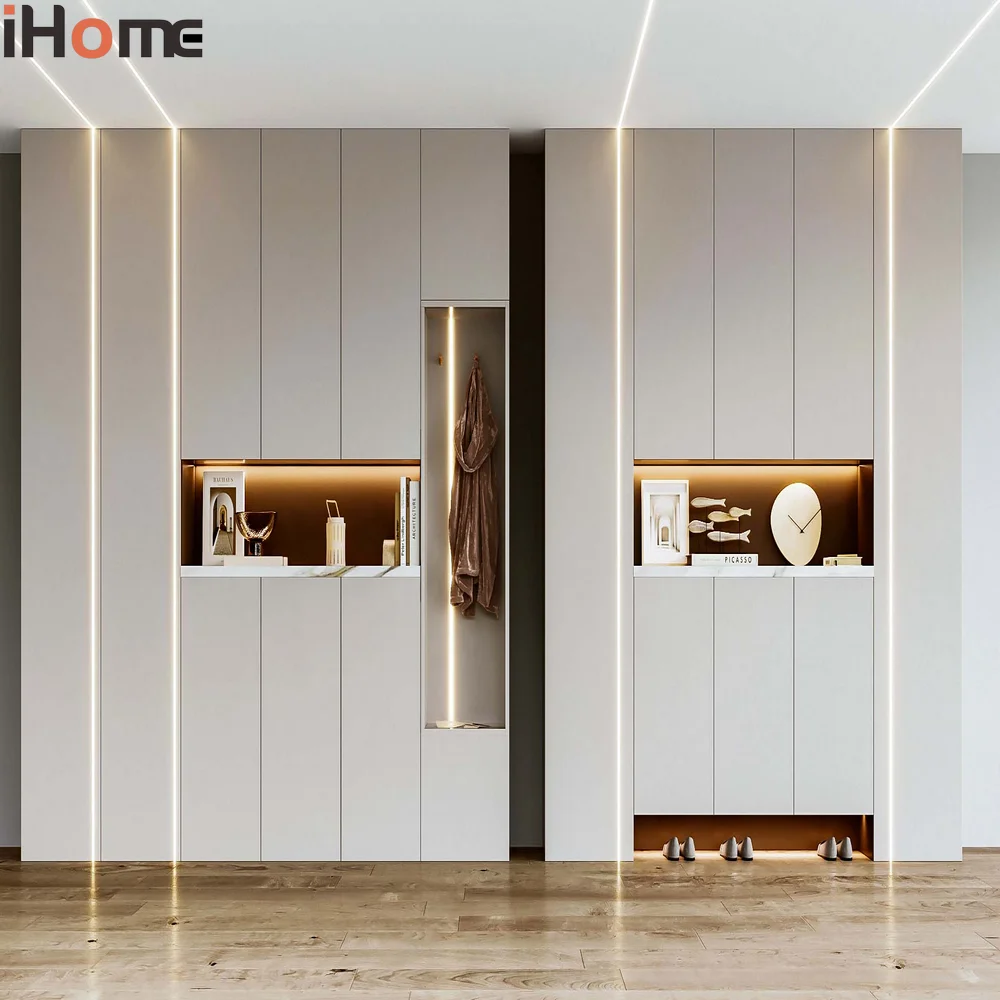IHome шкаф с подсветкой многоуровневый для хранения под заказ шкафы укорочения обуви