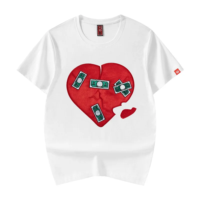 T-shirt 100% cotton High Quality Heavy Weight Plain Oversized Tshirt Printing Embroidery Custom Blank Men T Shirt