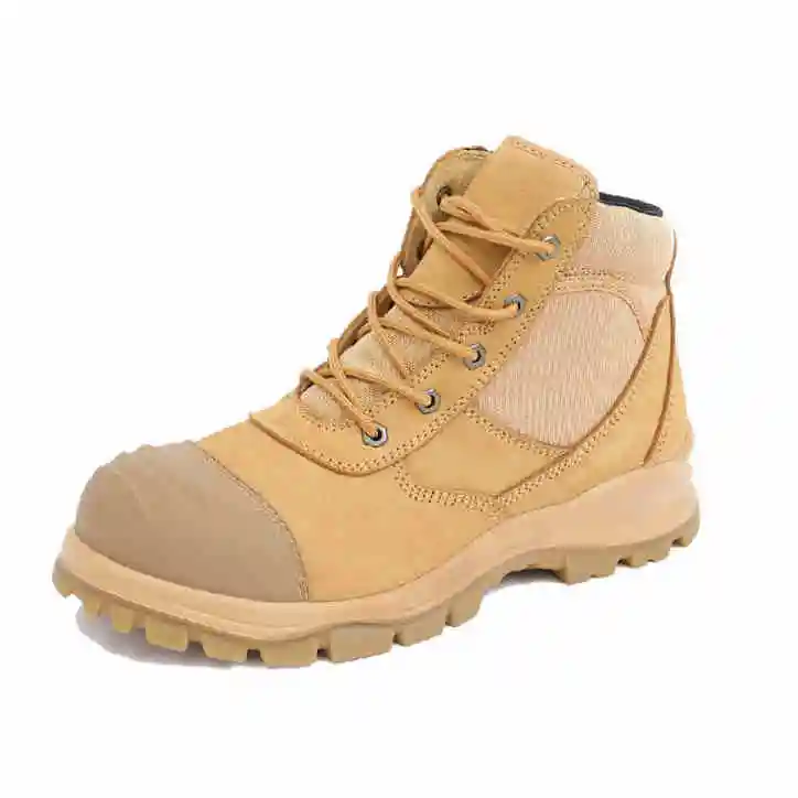 breathable steel toe with 200J shock absorption customised lac-up protective shoes