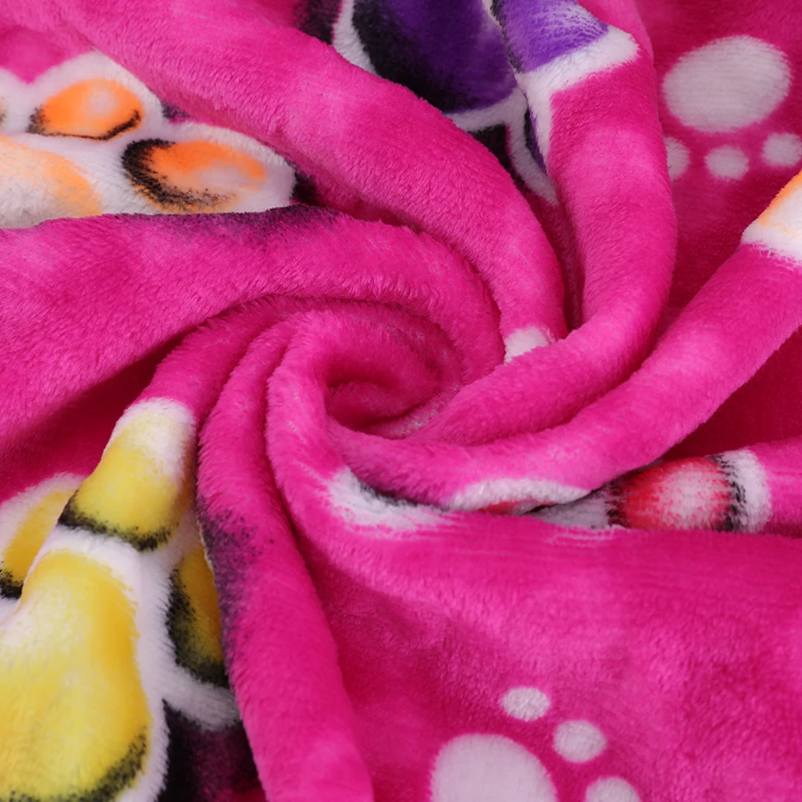 Factory Price Printed Super Soft Skin-Friendly Washable Coral Fleece Fabric For Blanket