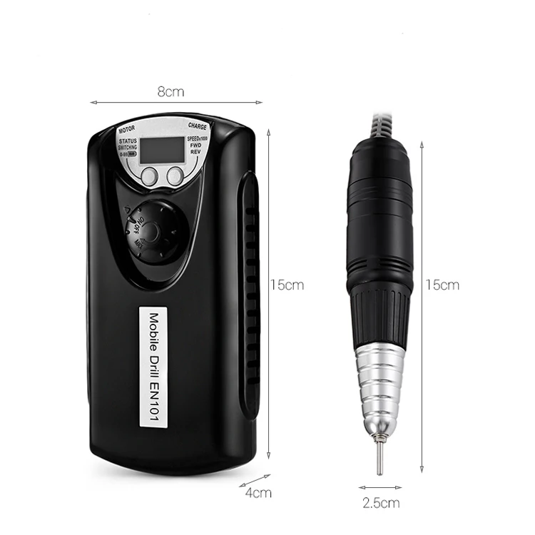 Rechargeable 2200mAh 30000 RPM rechargeable Electric Pedicure Manicure Nail Drill Nail File Polishing Pen with 6 drill bits