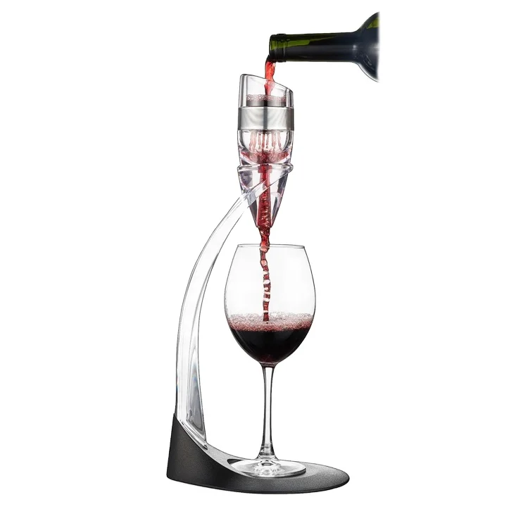 Manufacturer LFGB Certificate Deluxe Magic Wine Aerator Decanter Gift Set Wine Aerator with Tower in Top and Base Paper Box
