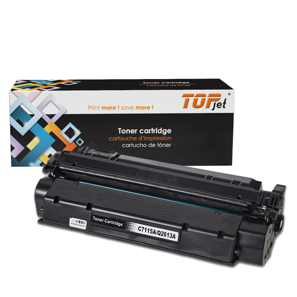 Topjet C7115A 15A C7115 Черный тонер-картридж совместим для HP 1000 1200 1220 3300 3310 3320 LBP 1210 лазерный принтер