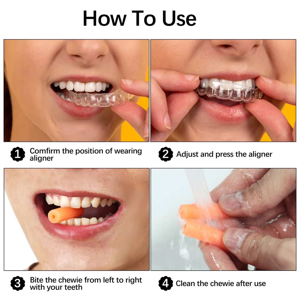 Mix Taste Dental Orthodontic Teeth Aligner Seater Chewies for Aligner Trays