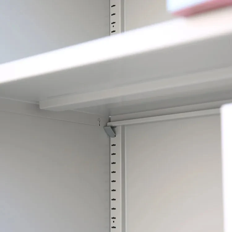 Metal Office garage storage cabinet steel cabinet with 2 doors and 4 shelves