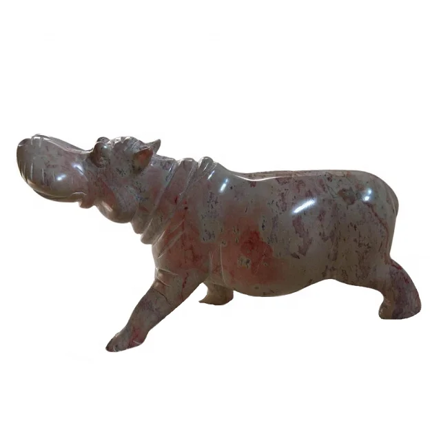 Best Made Customize Marble Hippopotamus Figurine In Low Price