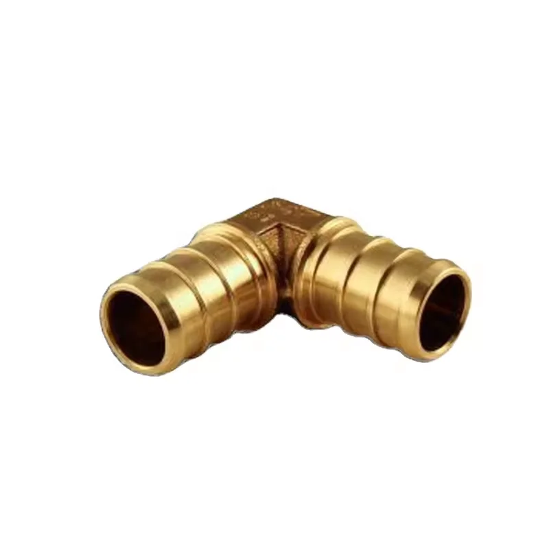 Green Valve High Quality 1/2'x1/2' Elbow Pipe Fitting Brass Crimp 90 degree Elbow for Gas and Water Plumbing