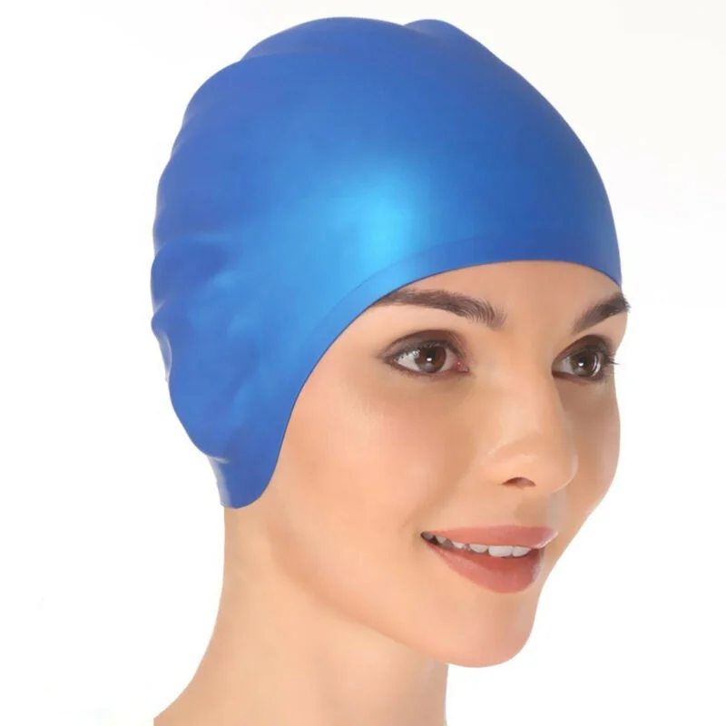 Unisex Silicone Swimming Cap Colorful Swimming Hat