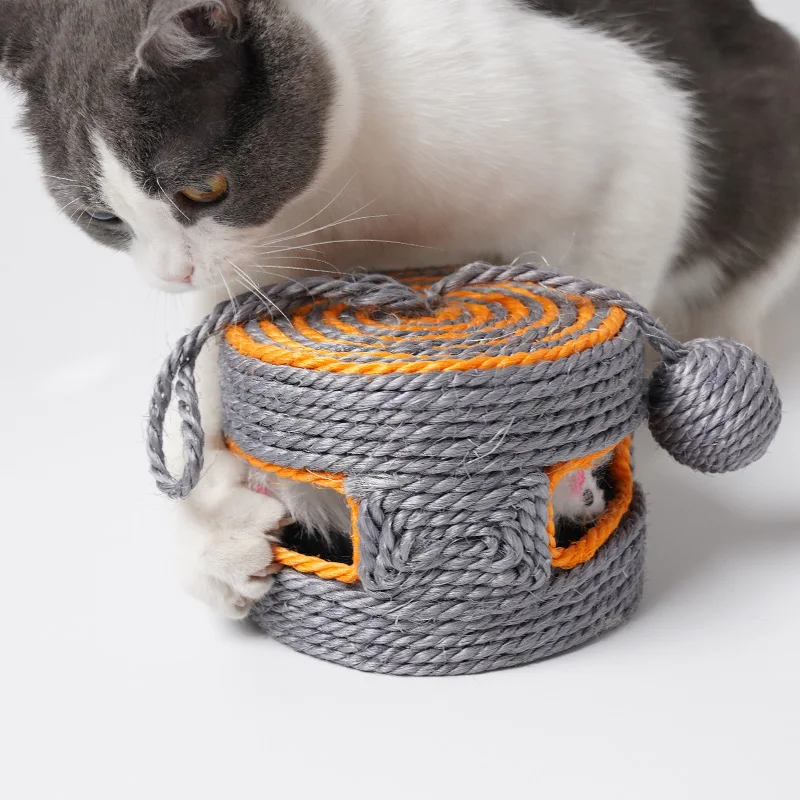 Wholesale Custom Cat Ball Toys Durable Mouse Toys Sisal Cat Scratcher