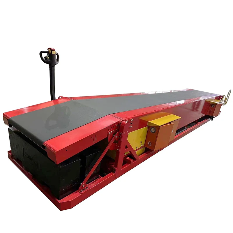Universal wheeled conveyor with movable telescopic boom