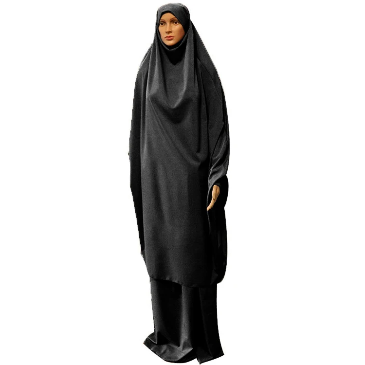 
MXCHAN SJH2403 two-piece overhead jilbab highly elastic model abayas from dubai women 2021 muslim dress khimar jilbab 
