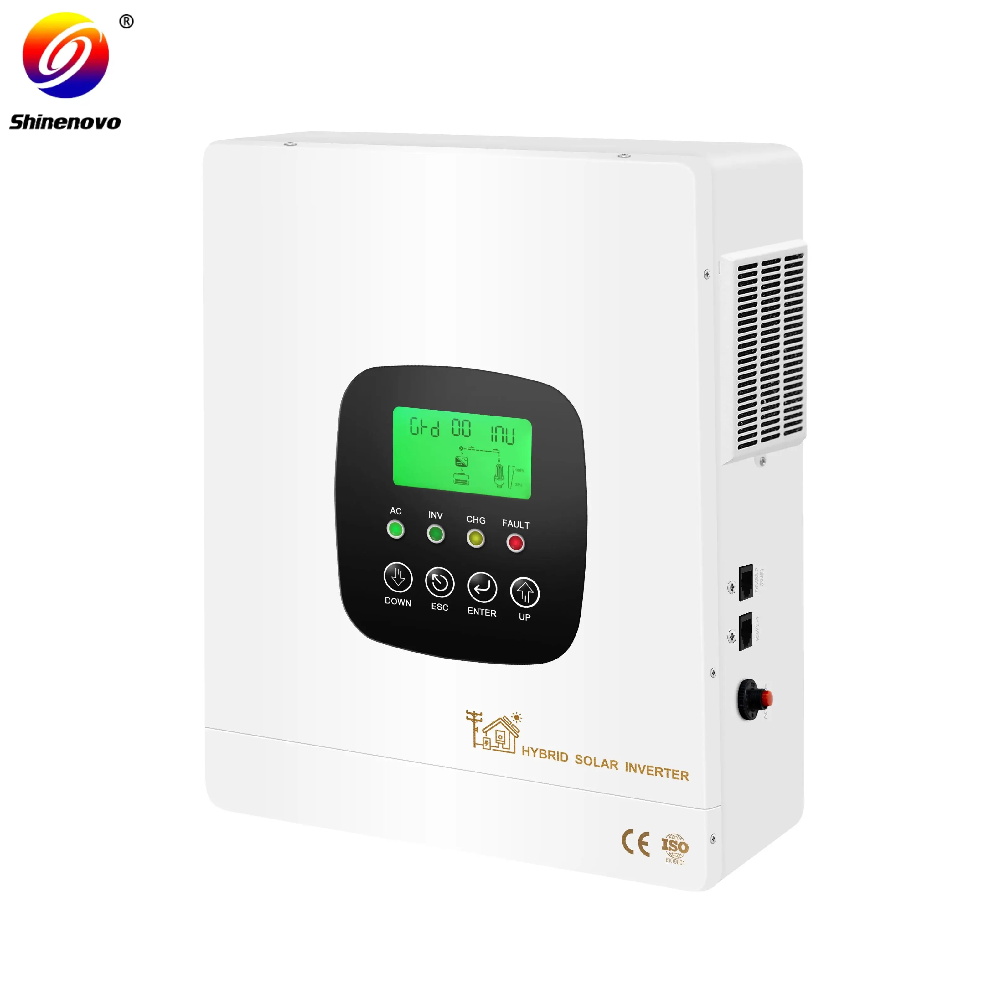 8000watt 10kw 6.2kw dual mppt 4000w 6kw 3kw WIFI solare ibrido 4kw dc to ac 24v to 220v on grid off grid solar hybrid inverter